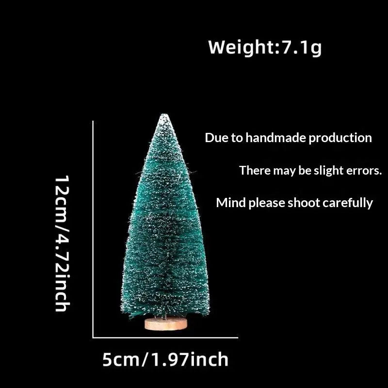 Mini Snow-Frosted Christmas Trees