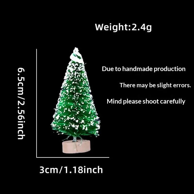 Mini Snow-Frosted Christmas Trees