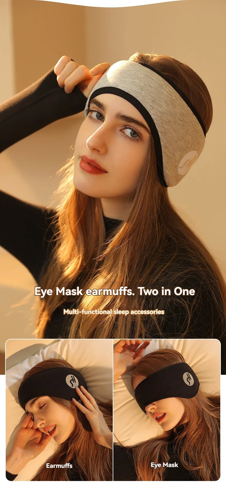 Adjustable Sleep Eye Mask with Noise-Reducing Earplugs