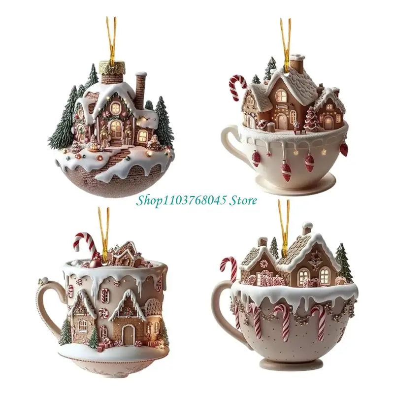 Christmas Village House Ornaments