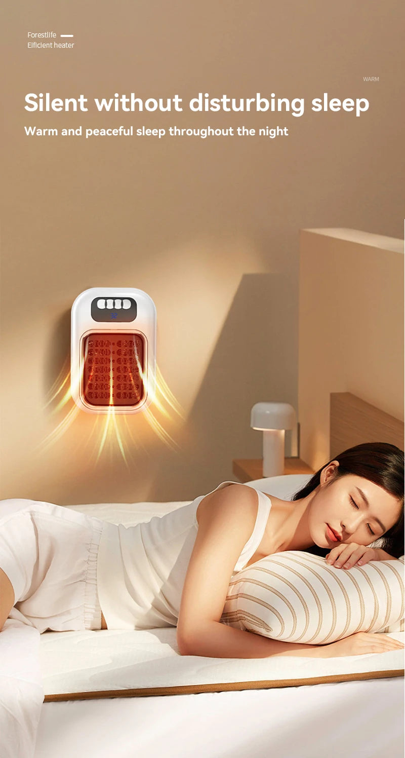 Portable Mini Wall Heater with Remote