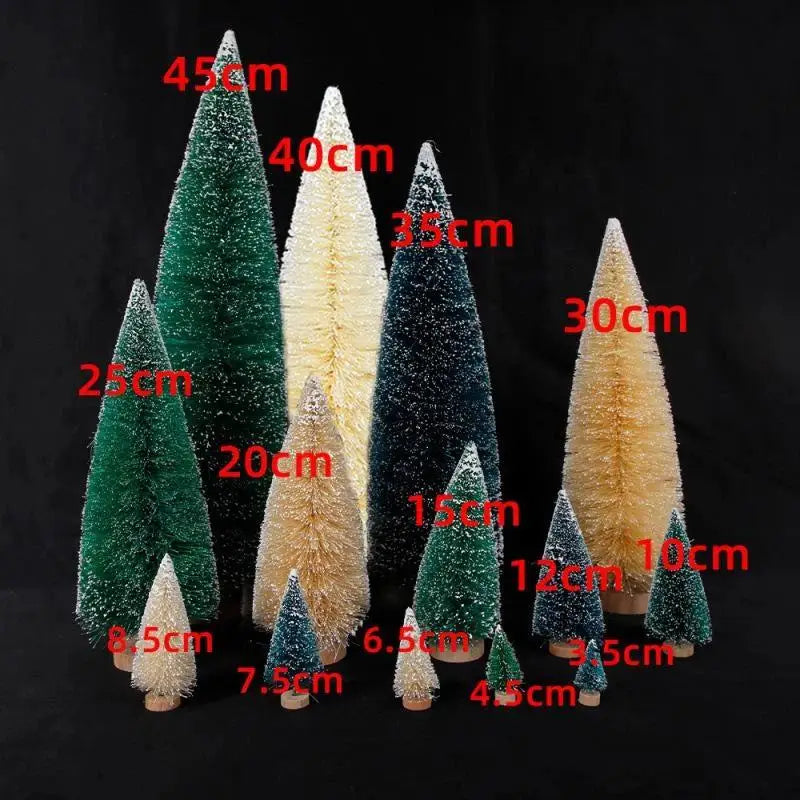 Mini Snow-Frosted Christmas Trees