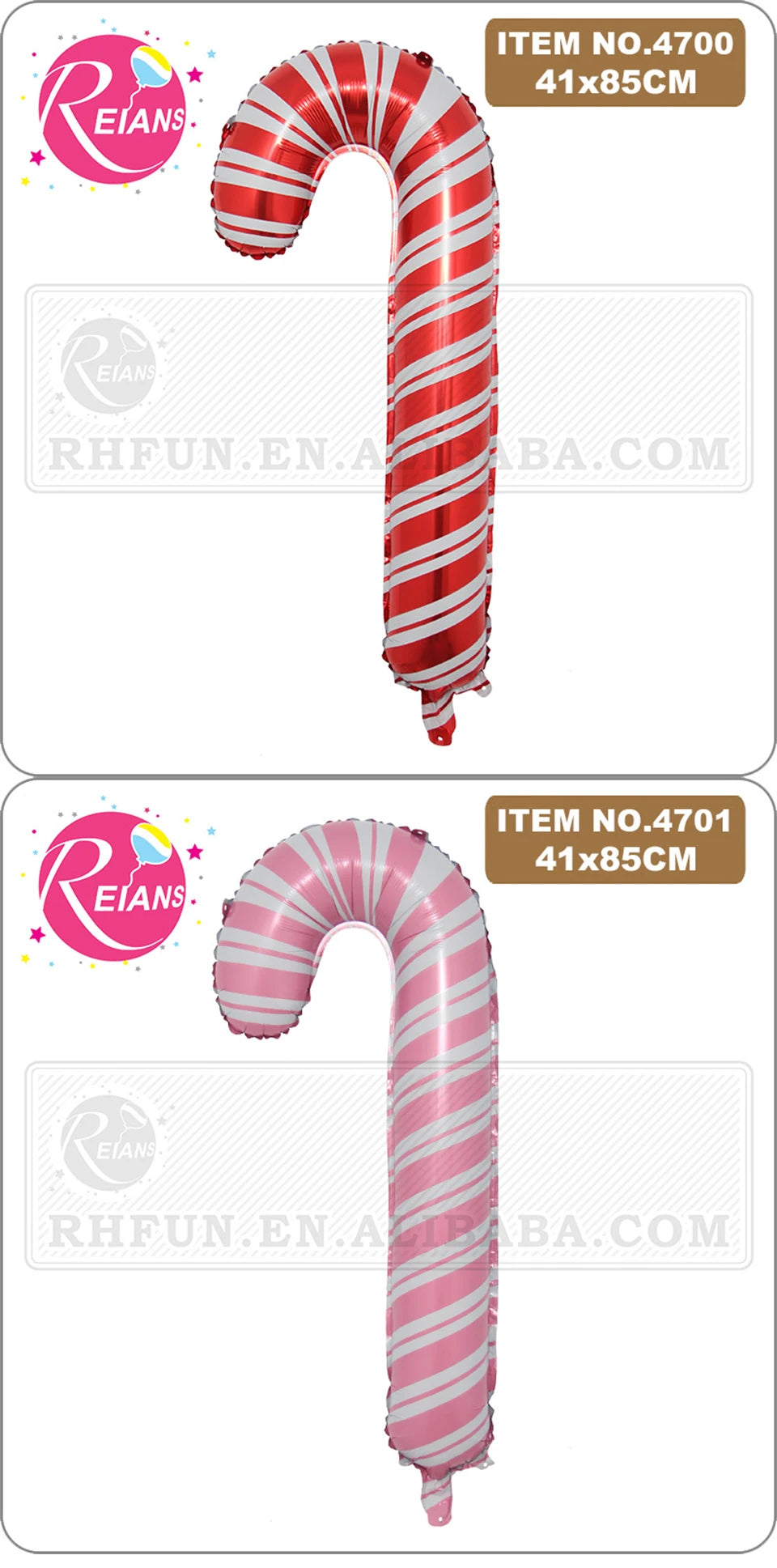 Giant Christmas Candy Cane Balloons