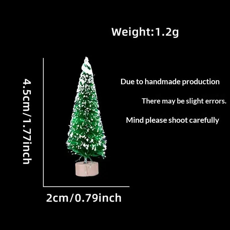 Mini Snow-Frosted Christmas Trees