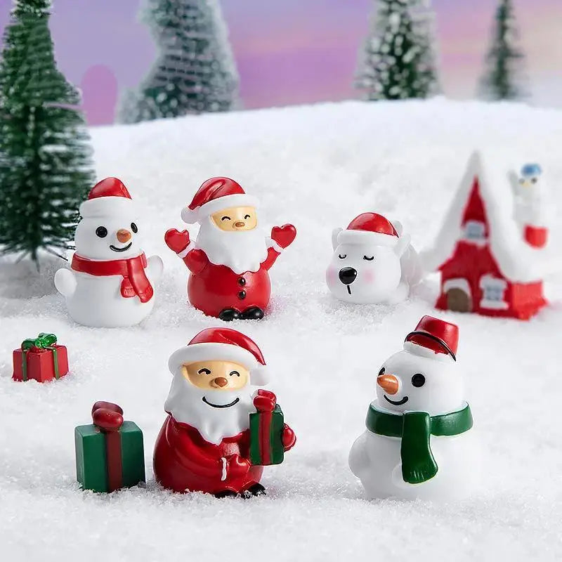 Mini Christmas Village Figurines
