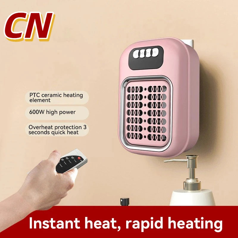 Portable Mini Wall Heater with Remote