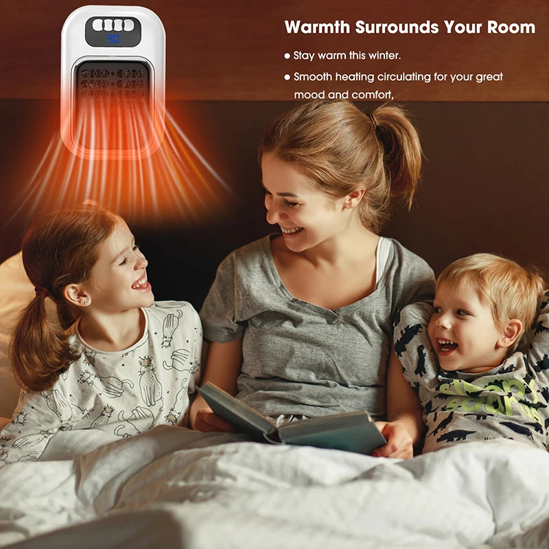 Portable Mini Wall Heater with Remote
