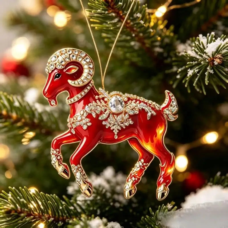 Goat Christmas Tree Ornaments
