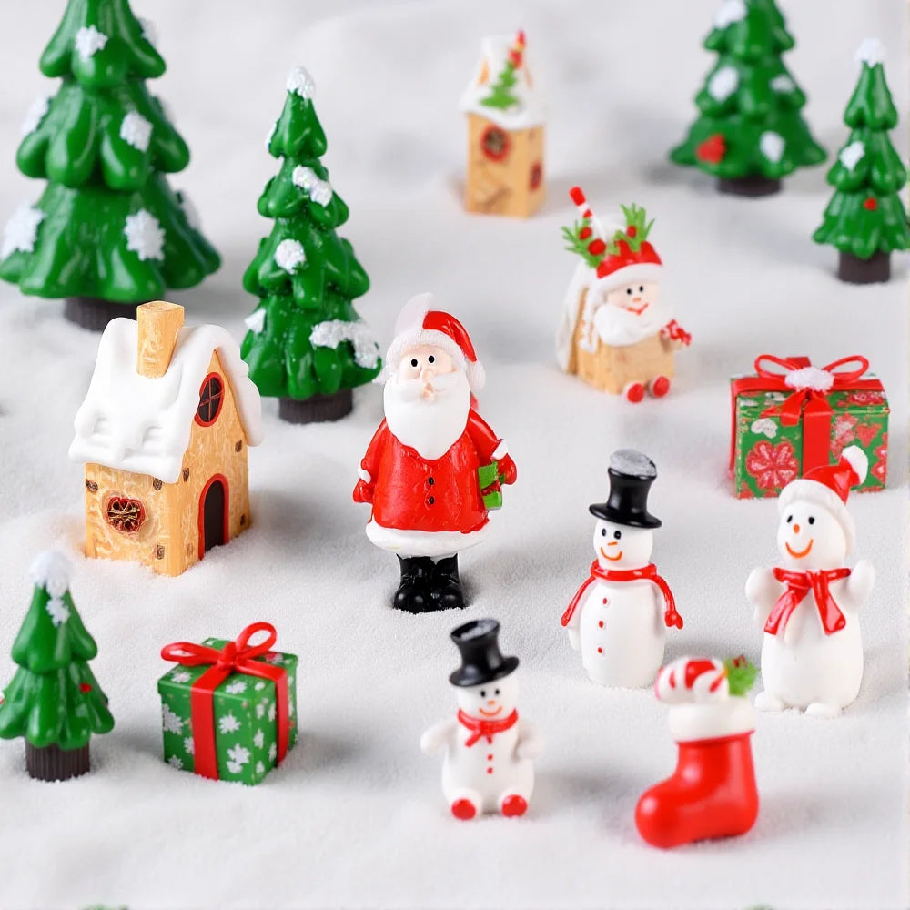 Mini Christmas Figurine Ornaments