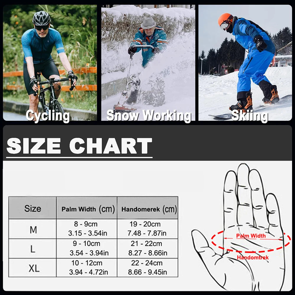 Unisex Windproof Touchscreen Winter Gloves