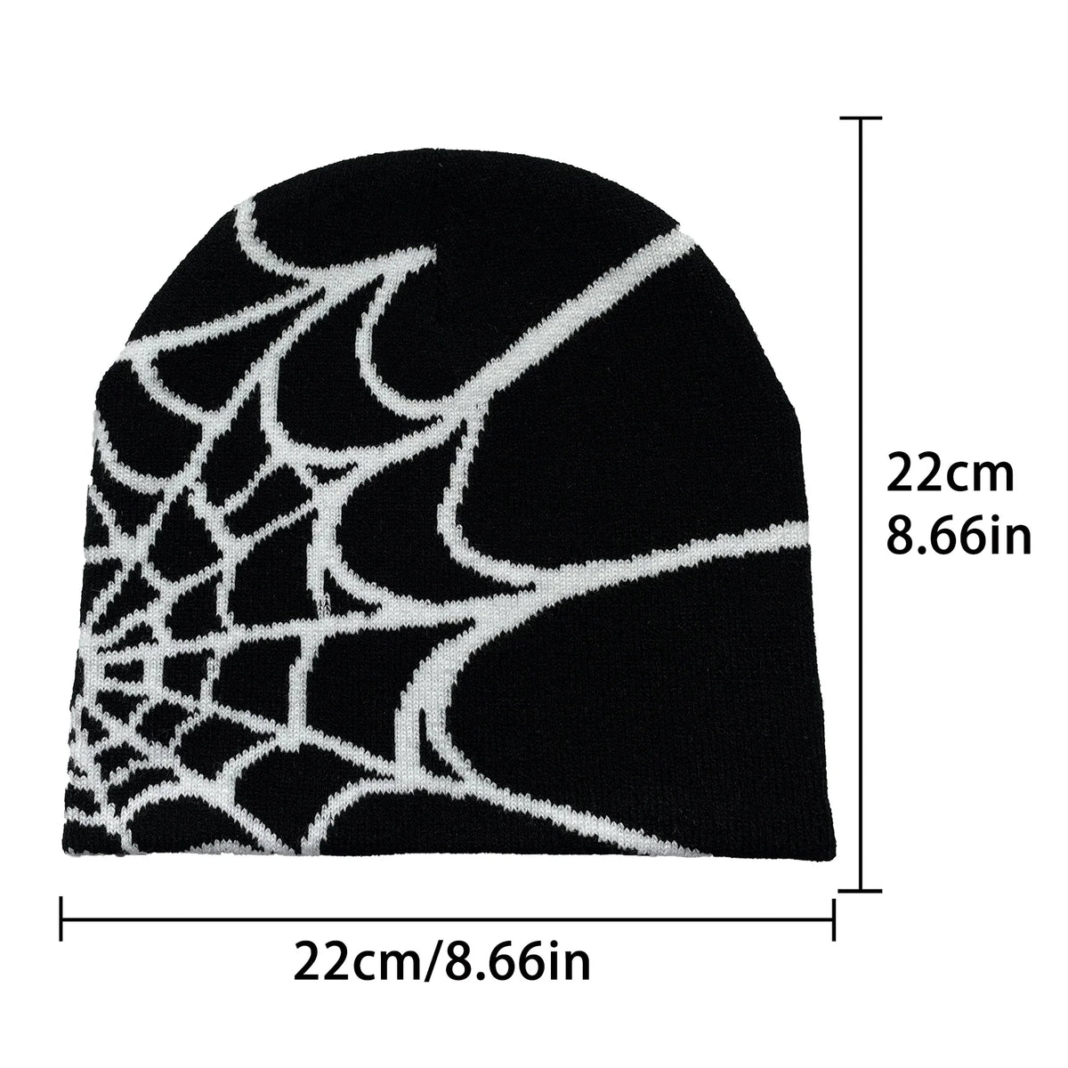 Unisex Spider Web Knit Beanie