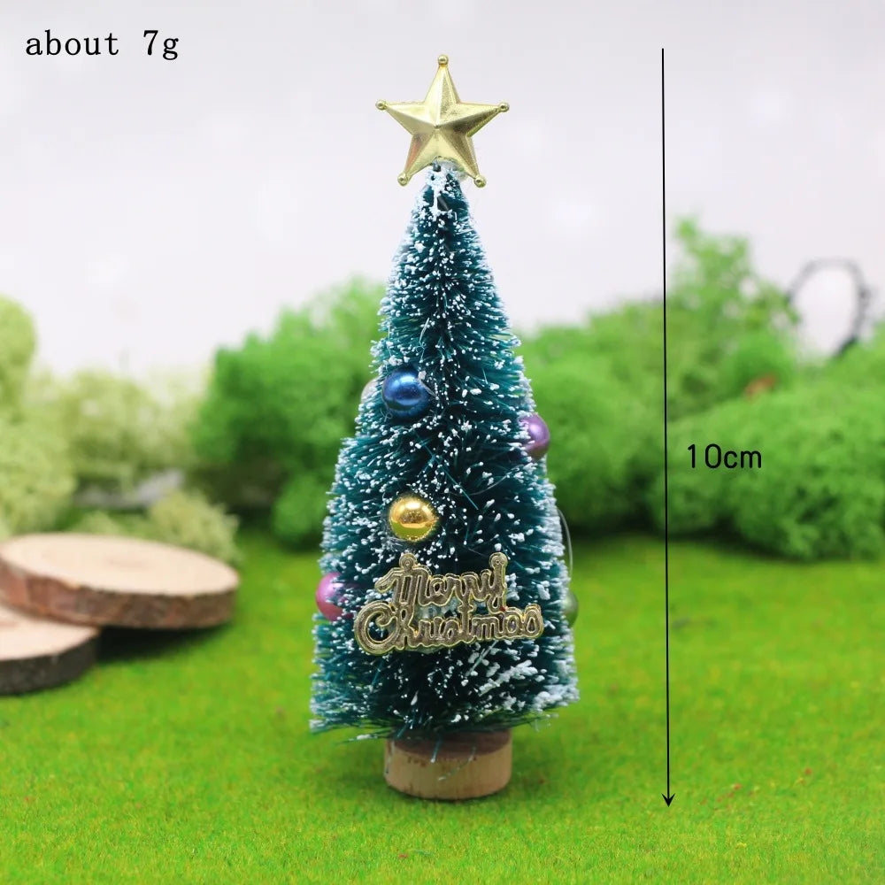 Mini Snowy Christmas Trees for Village Displays