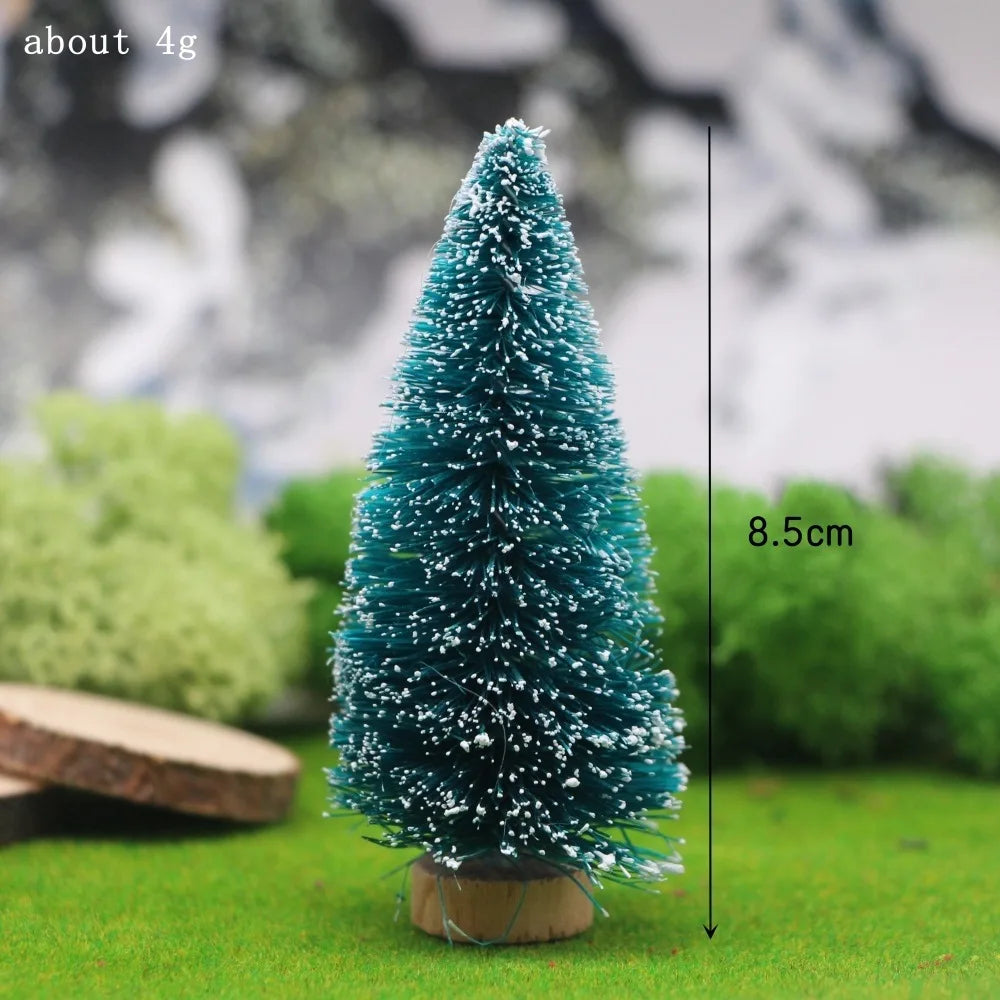 Mini Snowy Christmas Trees for Village Displays
