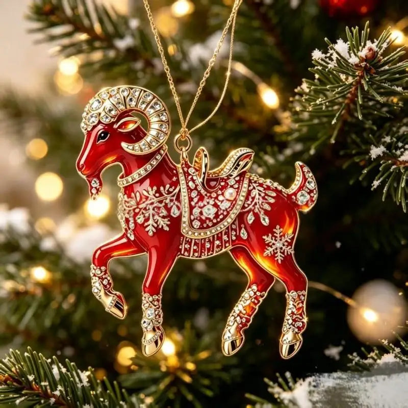 Goat Christmas Tree Ornaments