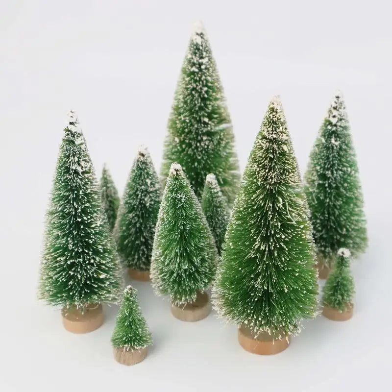 Mini Snow-Frosted Christmas Trees