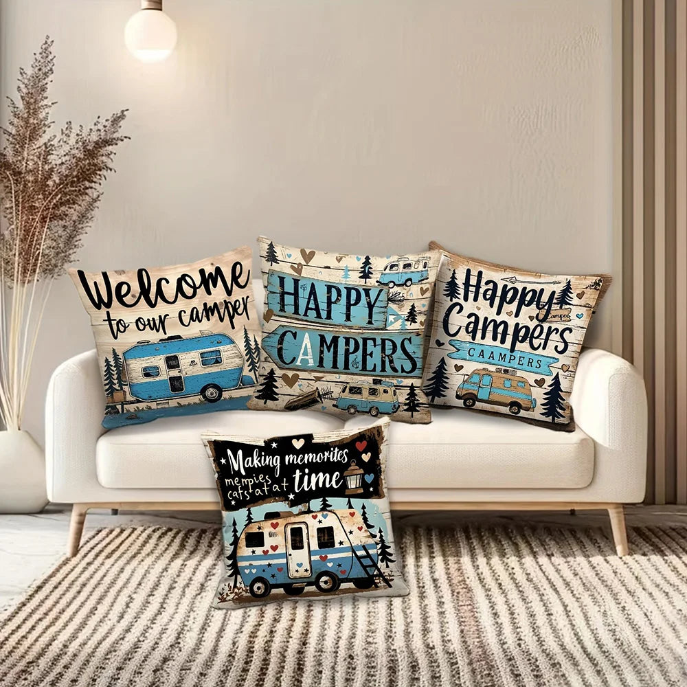 Camping & RV Decorative Pillow Covers