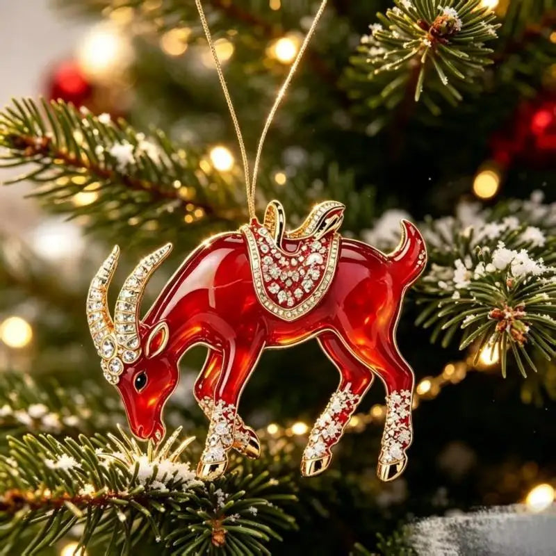 Goat Christmas Tree Ornaments