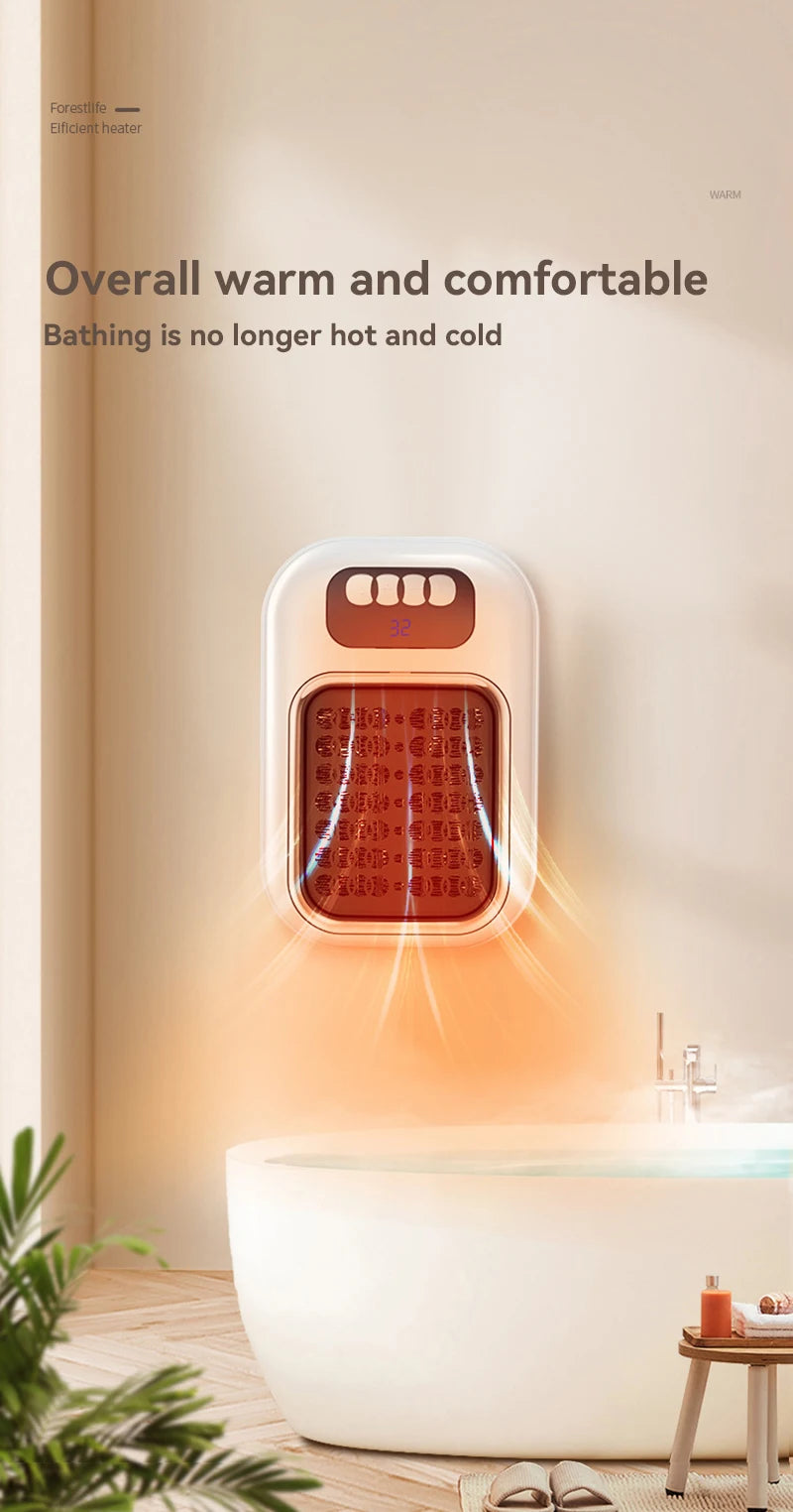 Portable Mini Wall Heater with Remote