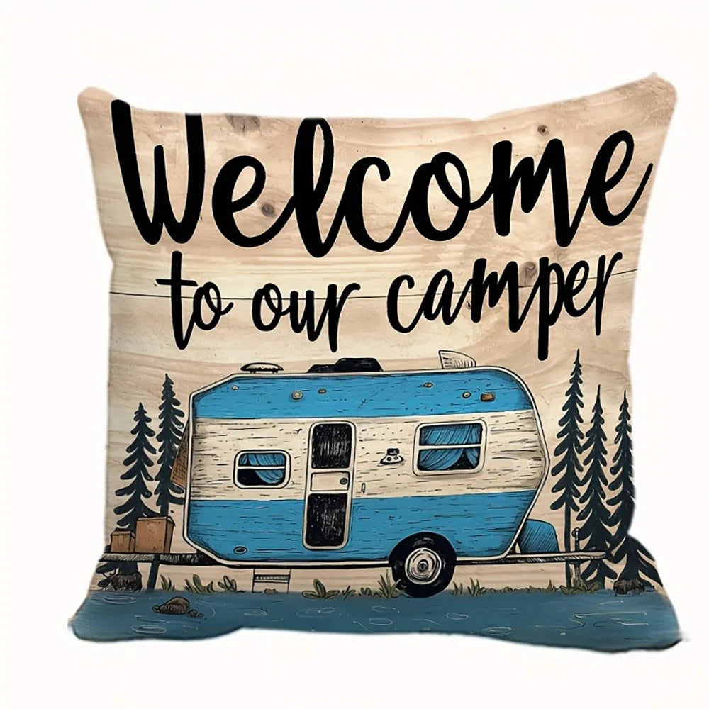 Camping & RV Decorative Pillow Covers
