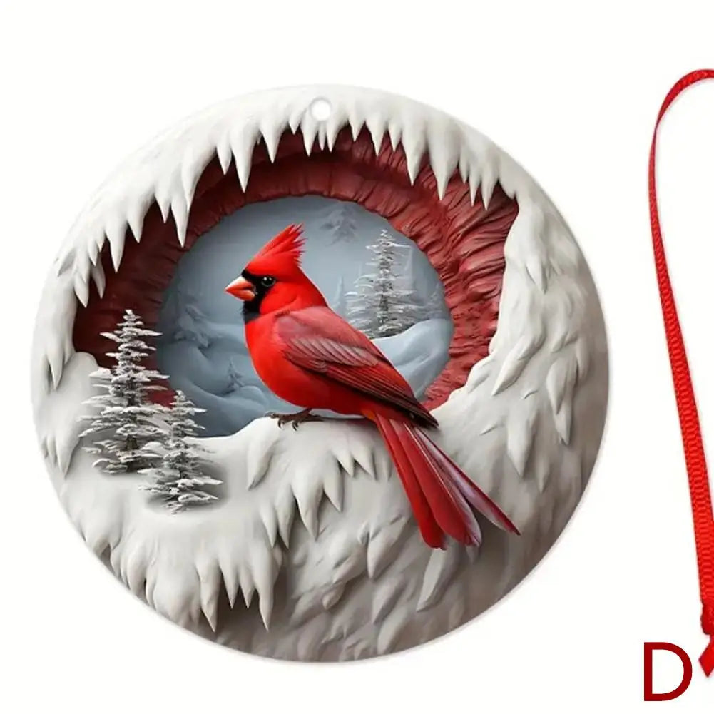 Red Cardinal Christmas Tree Ornaments