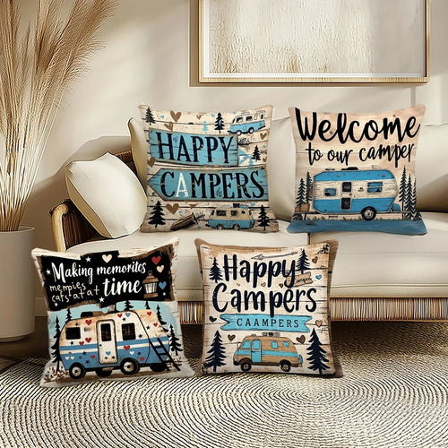 Camping & RV Decorative Pillow Covers