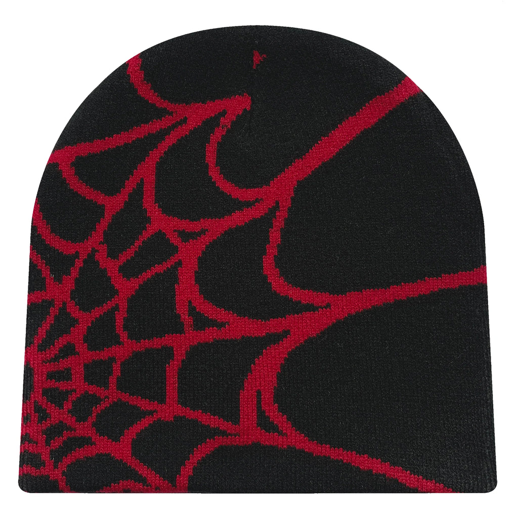 Unisex Spider Web Knit Beanie