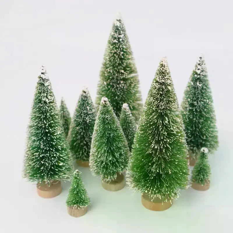 Mini Snow-Frosted Christmas Trees