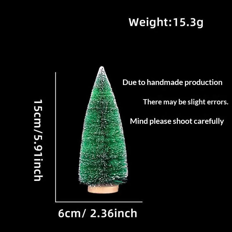 Mini Snow-Frosted Christmas Trees