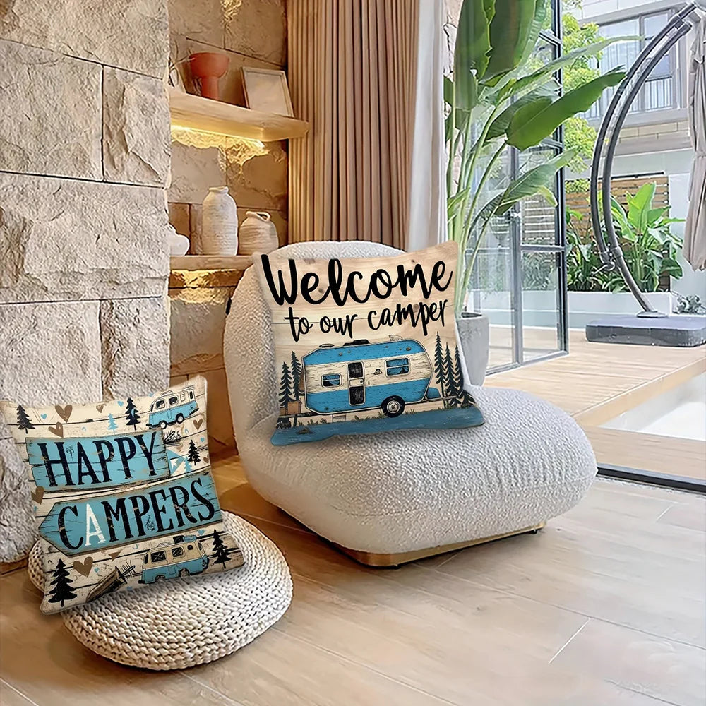 Camping & RV Decorative Pillow Covers