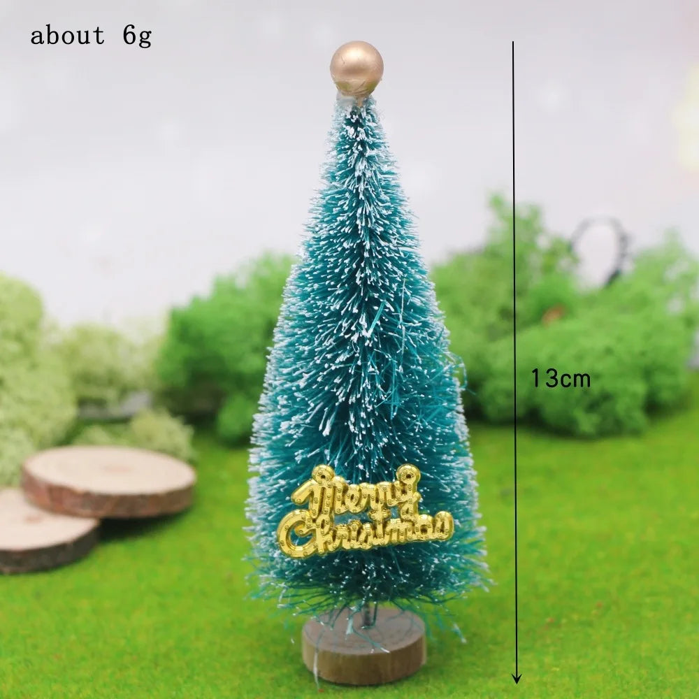 Mini Snowy Christmas Trees for Village Displays