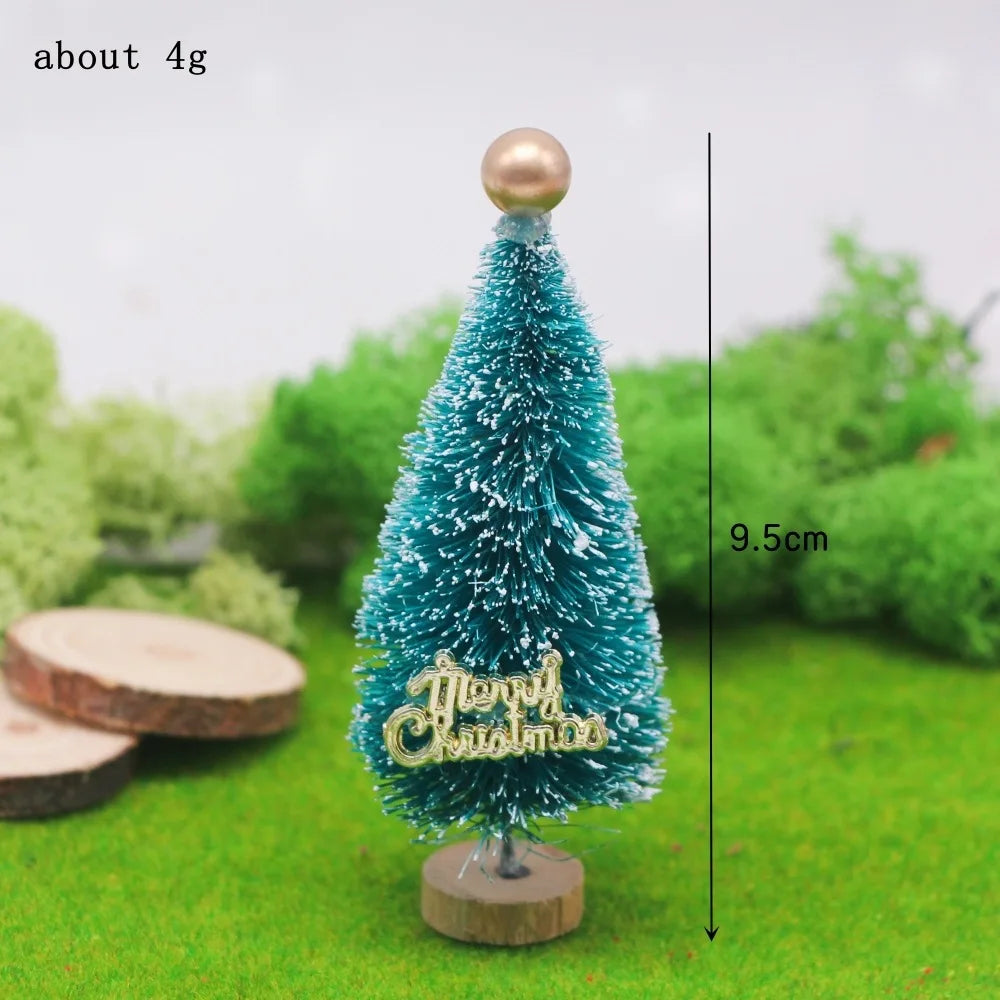 Mini Snowy Christmas Trees for Village Displays
