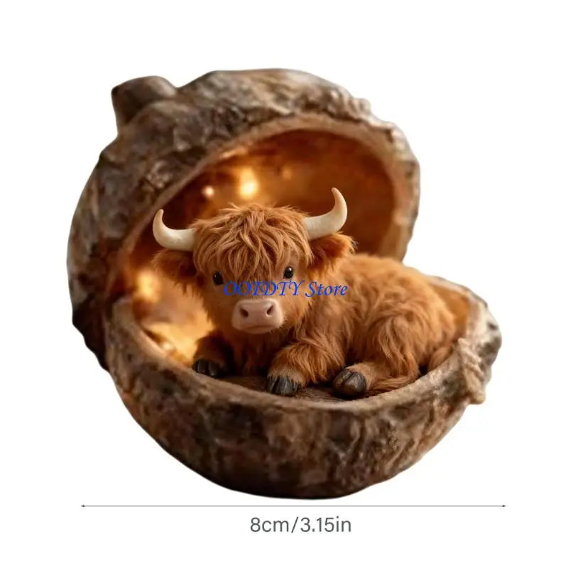 Highland Cow Christmas Ornaments