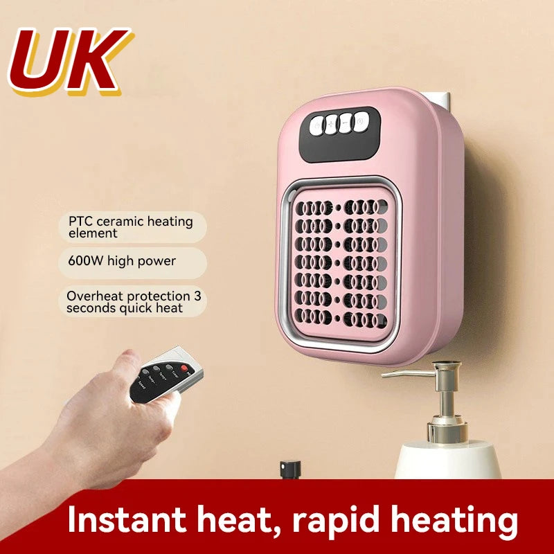 Portable Mini Wall Heater with Remote