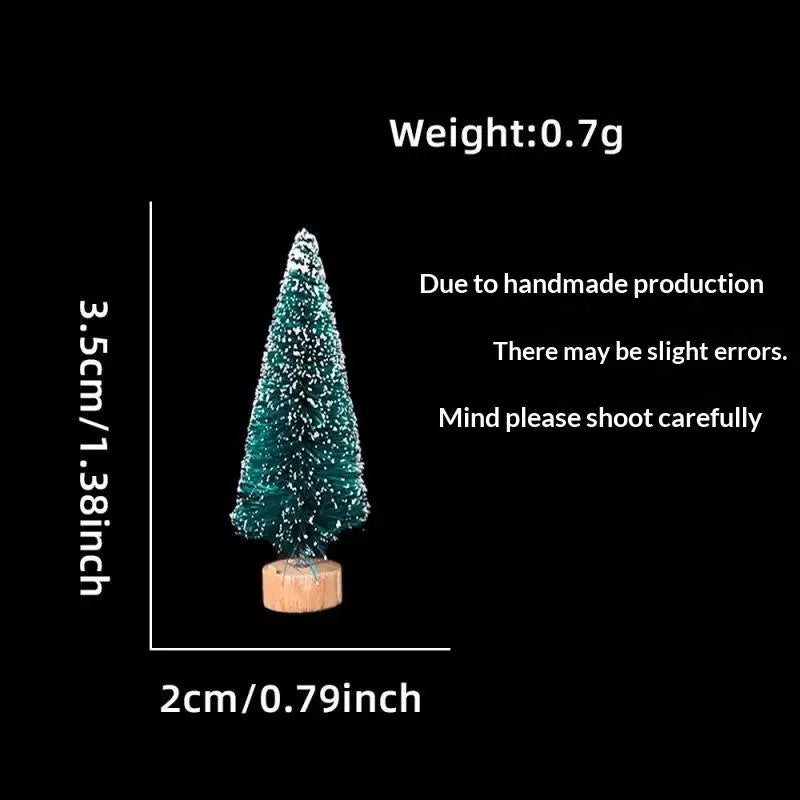 Mini Snow-Frosted Christmas Trees