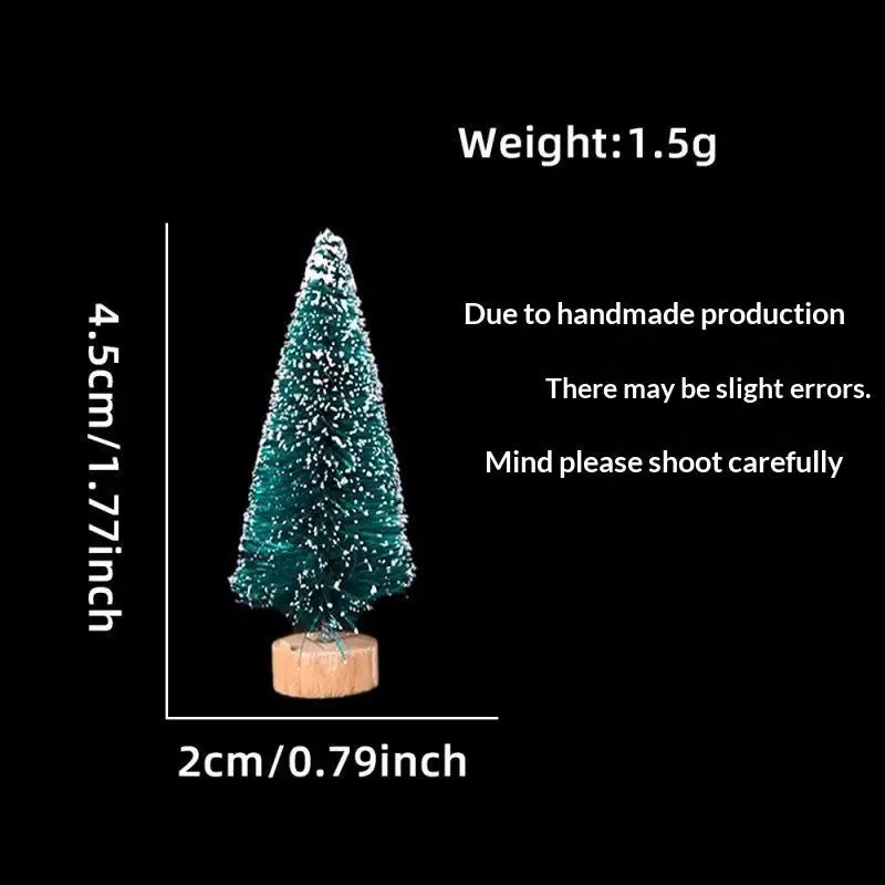 Mini Snow-Frosted Christmas Trees