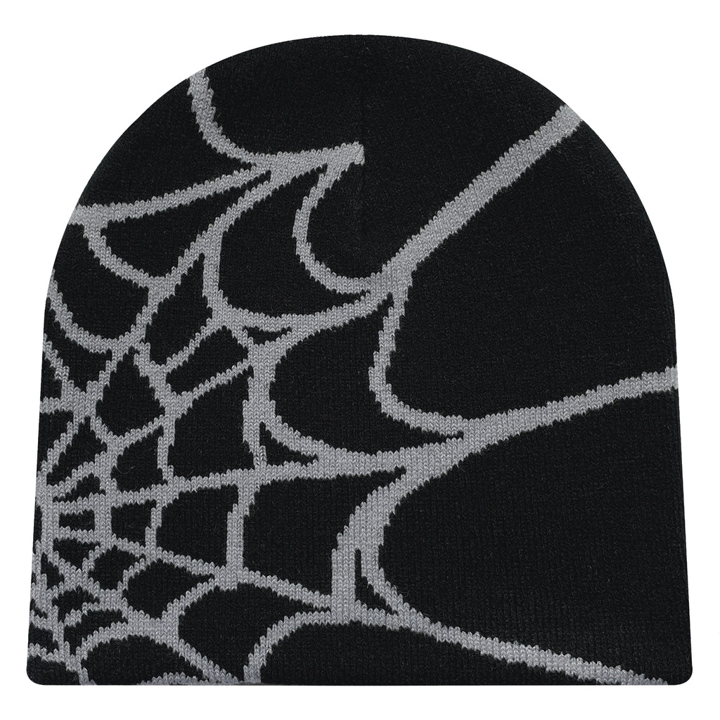 Unisex Spider Web Knit Beanie