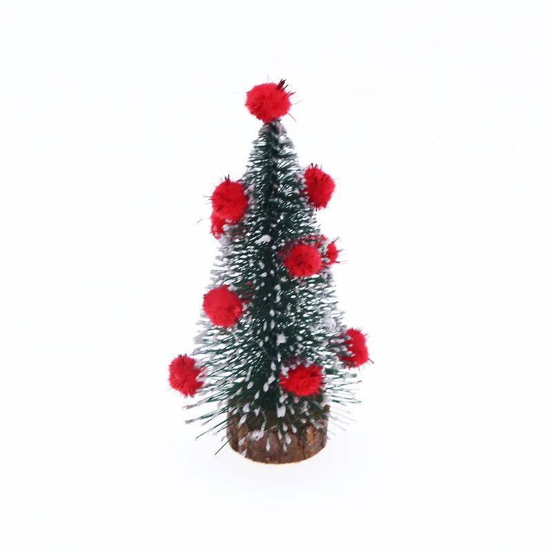 Mini Snowy Christmas Trees for Village Displays