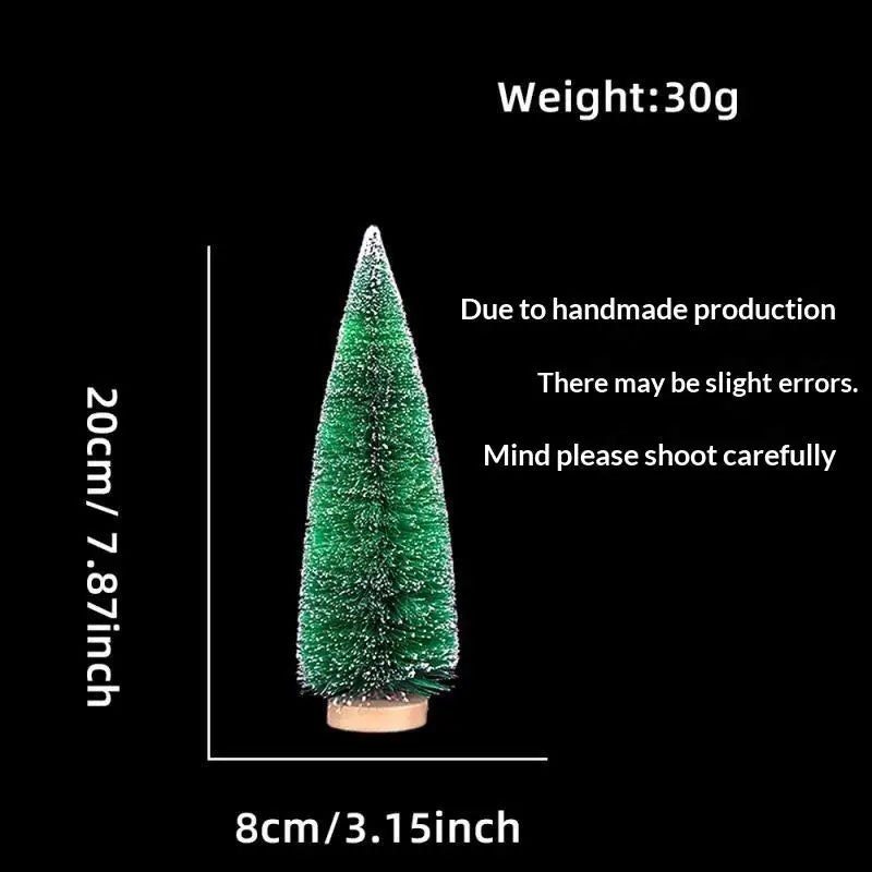 Mini Snow-Frosted Christmas Trees