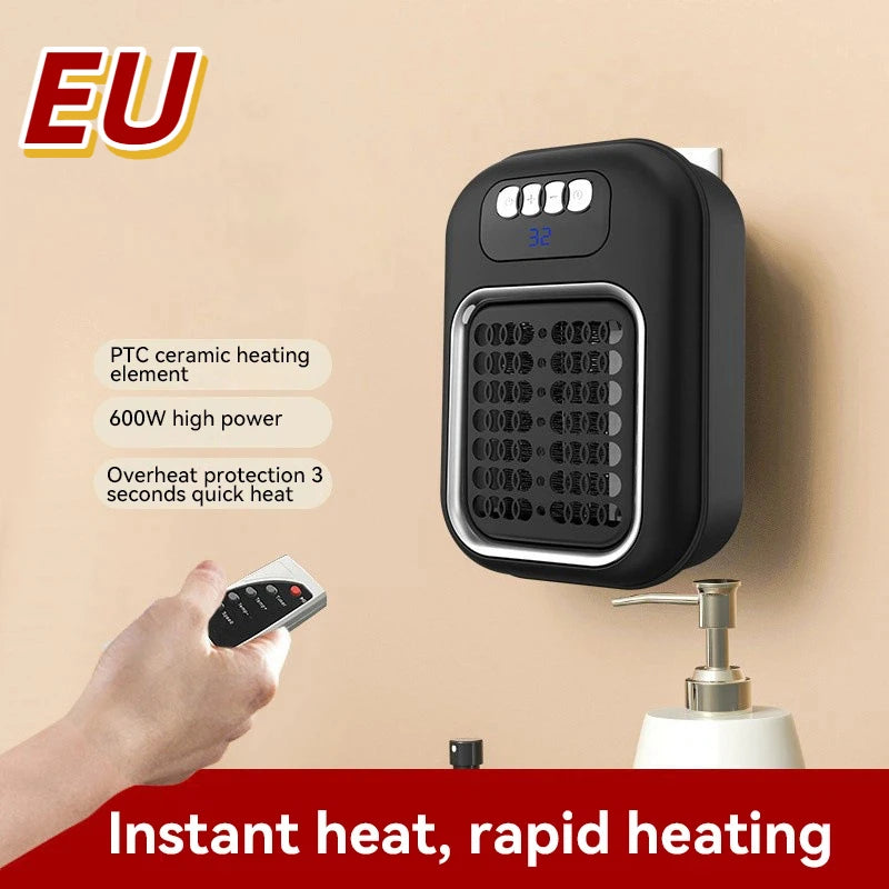 Portable Mini Wall Heater with Remote