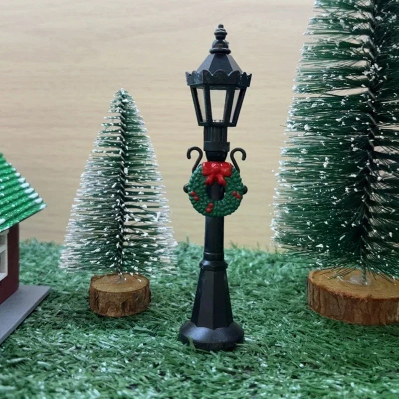 Mini Christmas Village Street Lamps