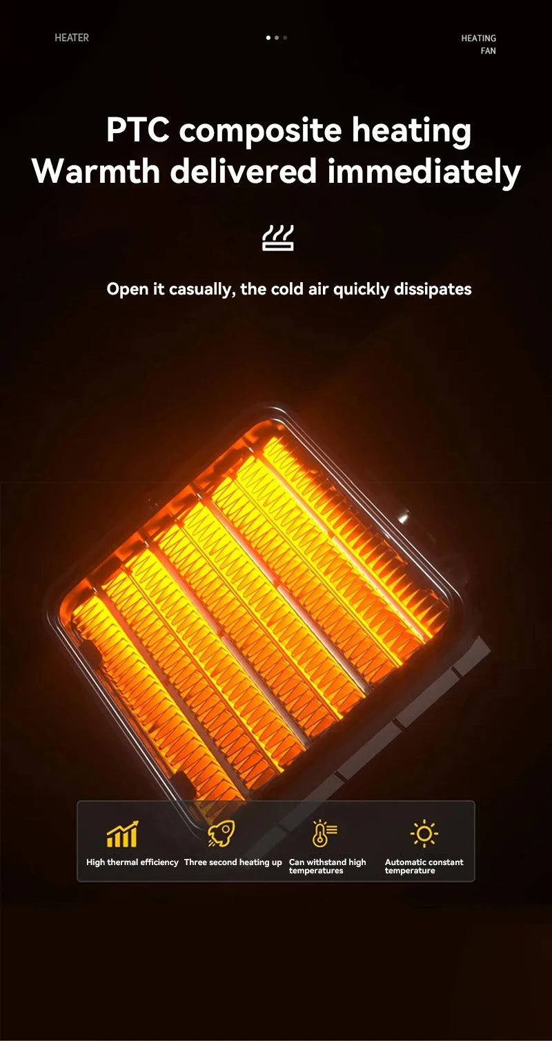 Portable Mini Wall Heater with Remote