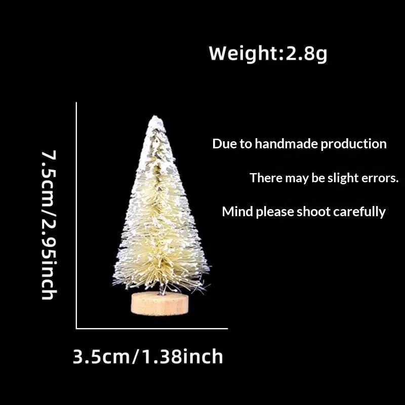 Mini Snow-Frosted Christmas Trees