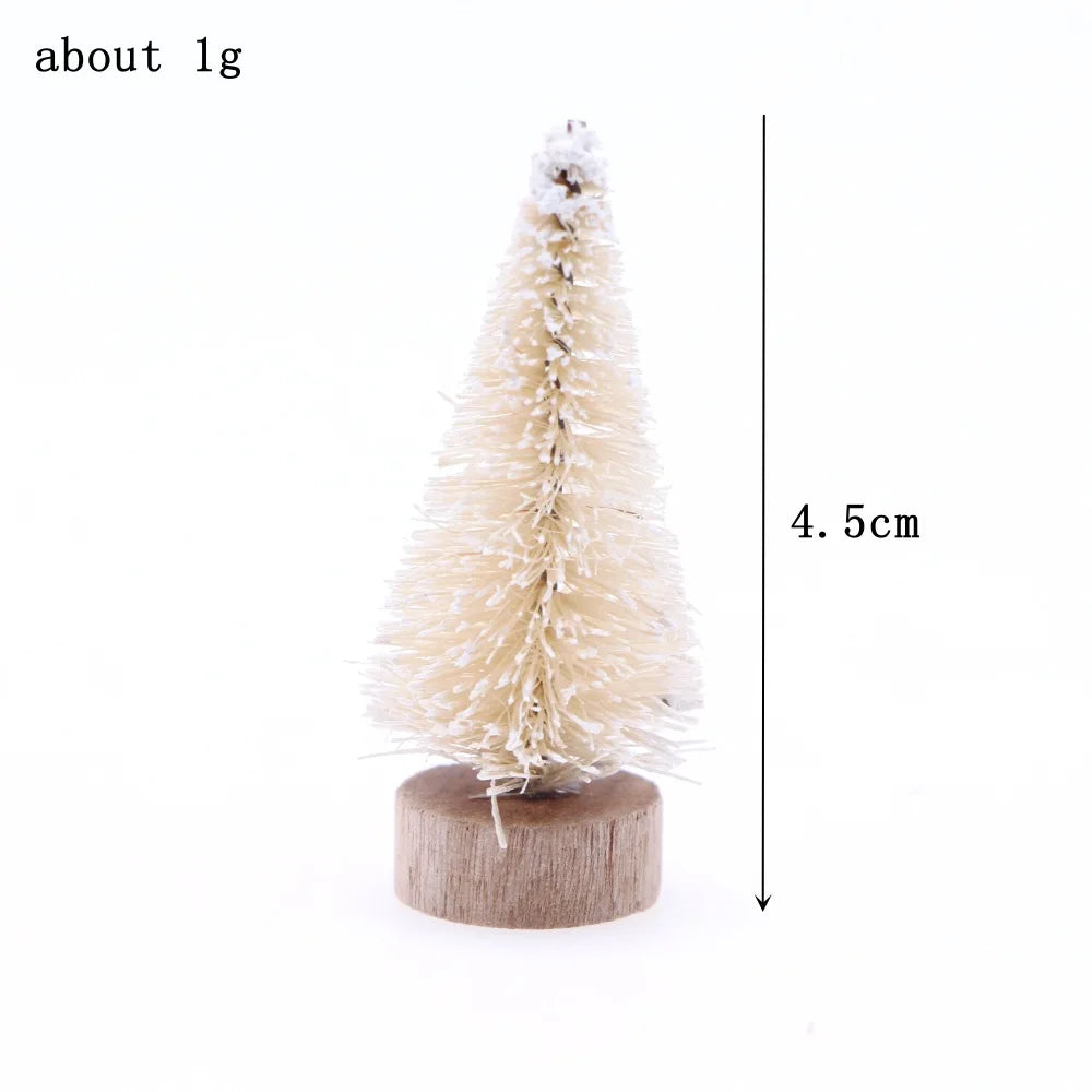 Mini Snowy Christmas Trees for Village Displays