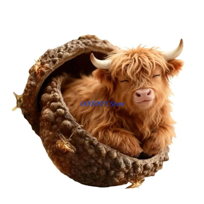 Highland Cow Christmas Ornaments
