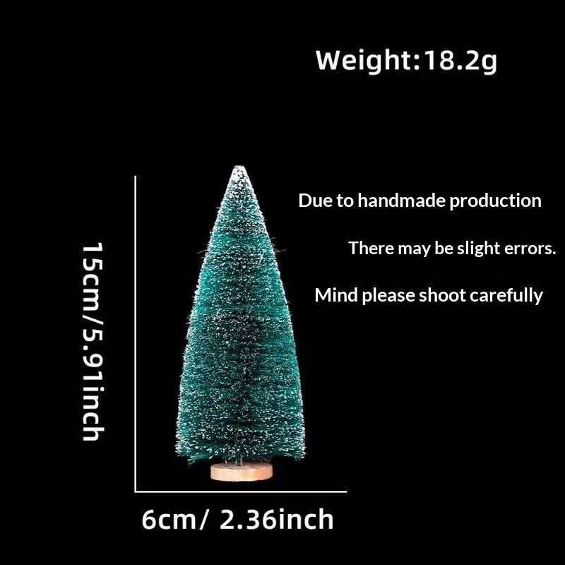Mini Snow-Frosted Christmas Trees