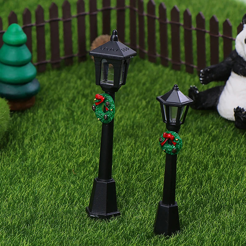 Mini Christmas Village Street Lamps