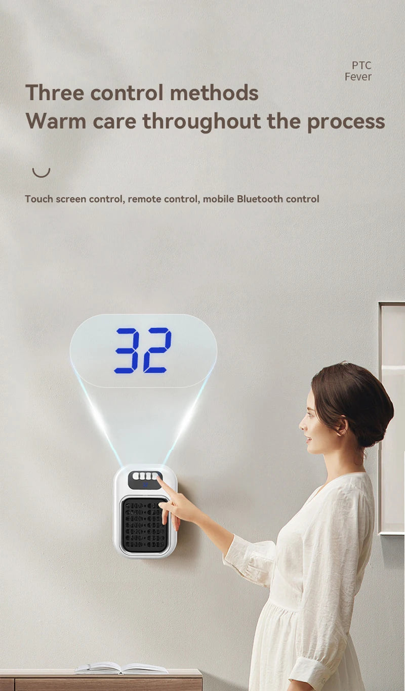 Portable Mini Wall Heater with Remote