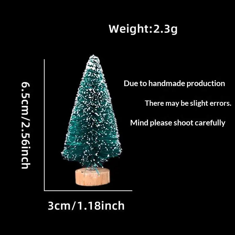 Mini Snow-Frosted Christmas Trees