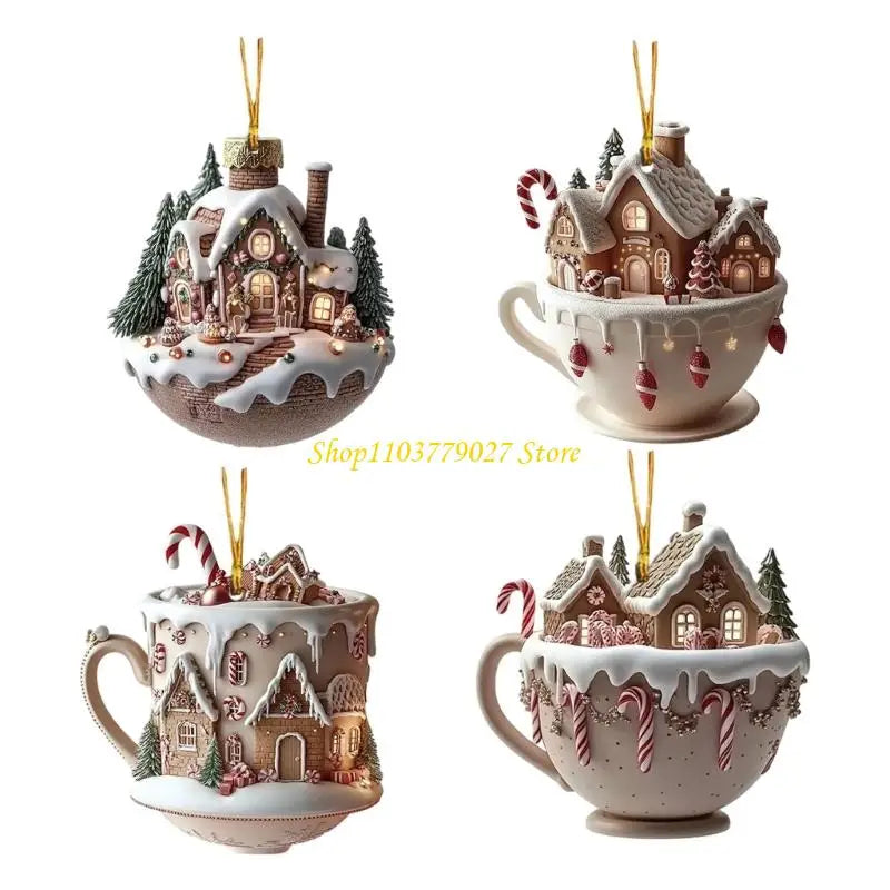 Acrylic Christmas Ornament Set