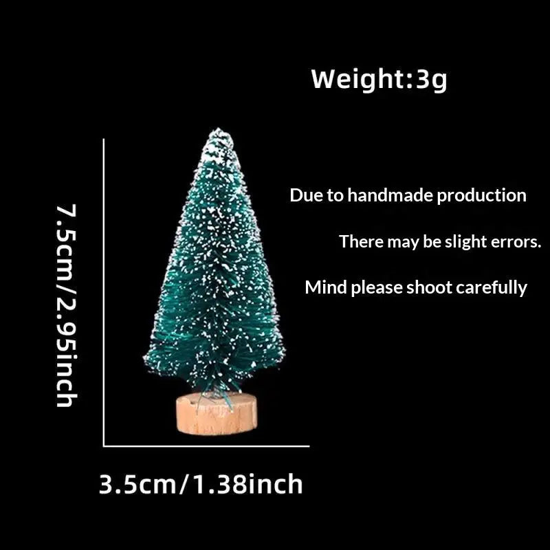 Mini Snow-Frosted Christmas Trees